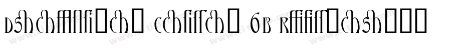 Draftsman Casual 6B Regular字体转换